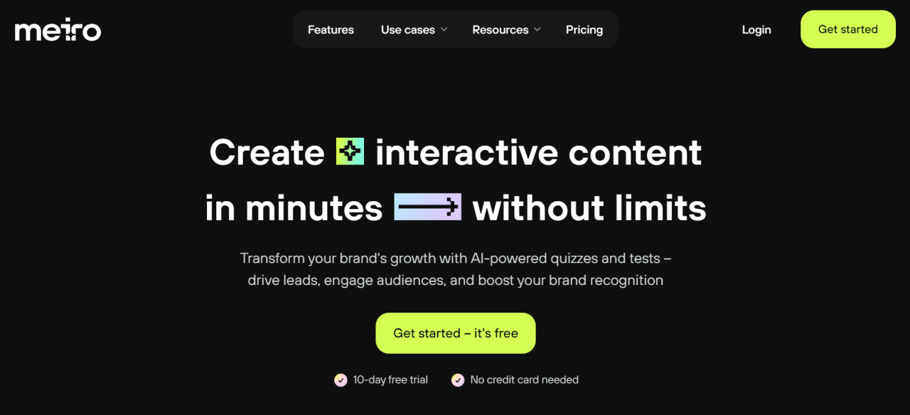 Meiro Review | Create Customized Interactive Content  